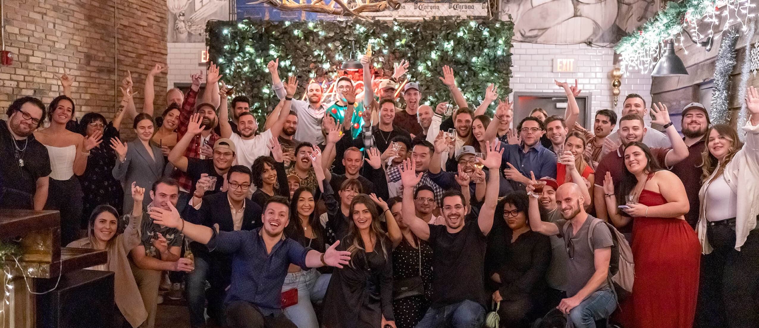 The DoorLoop team together at a company celebration